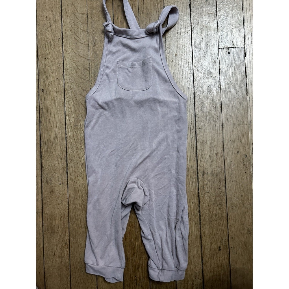Kyte Baby Bamboo Jersey Adjustable Overall Romper Pants – Beige Brown 4T